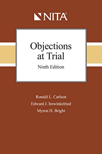 Stock image for Objections at Trial (NITA) for sale by dsmbooks
