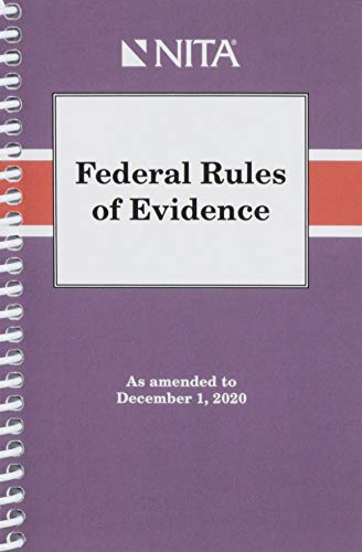 Stock image for Federal Rules of Evidence: As Amended to December 1, 2019 (Nita) for sale by SecondSale