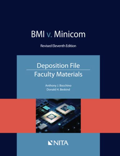 Beispielbild fr BMI v. Minicom: Deposition File, Faculty Materials (NITA) zum Verkauf von SecondSale