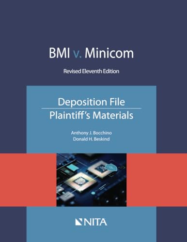 Beispielbild fr BMI v. Minicom, Deposition File, Plaintiffs Materials, (NITA) zum Verkauf von BooksRun