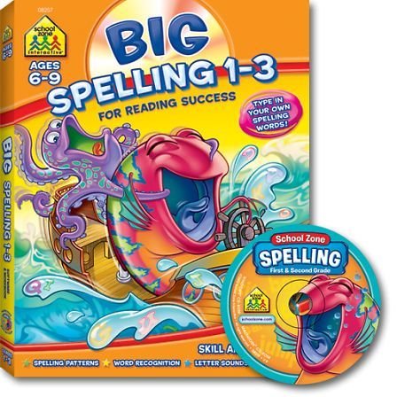Imagen de archivo de Big Spelling 1-3 for Reading Success School Zone Interactive Ages 6-9 with Cd-rom a la venta por Goodbookscafe