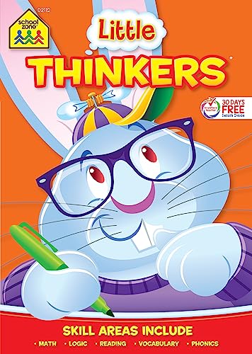 Imagen de archivo de School Zone - Little Thinkers First Grade Workbook - 32 Pages, Ages 6 to 7, 1st Grade, Rhyming Words, Math, Logic, Reading, Vocabulary, Phonics (School Zone Little Thinkers? Workbook Series) a la venta por SecondSale