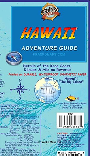 Stock image for Franko's Hawai'i (Big Island) Guide Map for sale by Revaluation Books