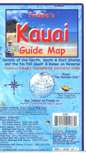 Stock image for Franko's Kauai Guide Map for sale by Save With Sam