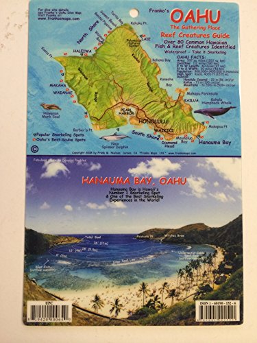 Stock image for Frankos Oahu Reef Creatures Guide (laminated card) for sale by Goodwill Books