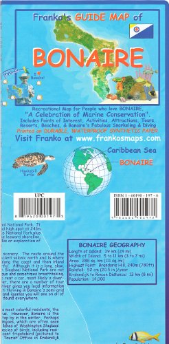 9781601901972: Franko's Guide map of Bonaire by Franko's Maps (2008-07-01)