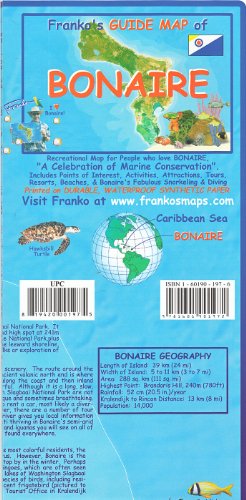 9781601901972: Franko's Guide map of Bonaire