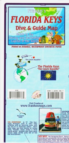 9781601902382: Florida Keys Dive & Guide Map (English and Italian Edition)