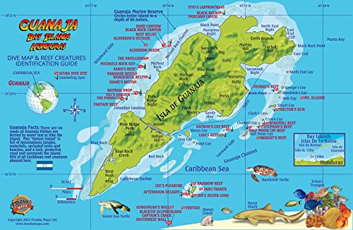 Beispielbild fr Guanaja Bay Islands Honduras Dive Map & Coral Reef Creatures Guide Franko Maps Laminated Fish Card zum Verkauf von GF Books, Inc.