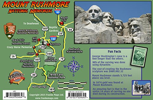 Stock image for Mount Rushmore Guide Laminated Card for sale by GF Books, Inc.