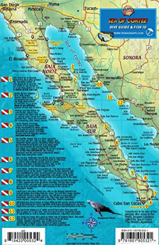 

Baja & Sea of Cortez Mexico Dive Map & Fish Identification Guide Franko Maps Laminated Fish Card