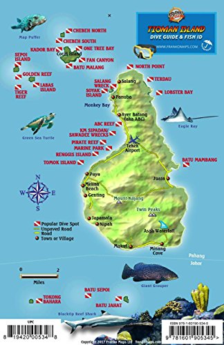Beispielbild fr Tioman Island Malaysia Dive Map & Marine Creatures Guide Franko Maps Waterproof Fish Card zum Verkauf von GF Books, Inc.