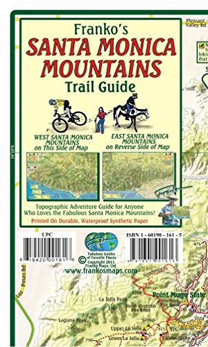Beispielbild fr Santa Monica Mountains California Trail Guide Franko Maps Waterproof Map zum Verkauf von Revaluation Books