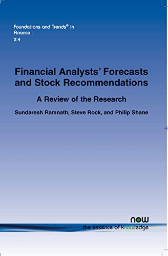 Stock image for Financial Analysts' Forecasts and Stock Recommendations (Foundations and Trends(r) in Finance) for sale by Lucky's Textbooks