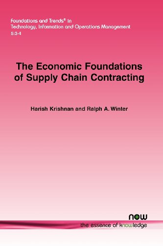 Stock image for The Economic Foundations of Supply Chain Contracting (Foundations and Trends in Technology, Information and Operations Management) for sale by Phatpocket Limited