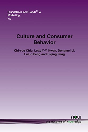 Imagen de archivo de Culture and Consumer Behavior (Foundations and Trends(r) in Marketing) a la venta por Lucky's Textbooks