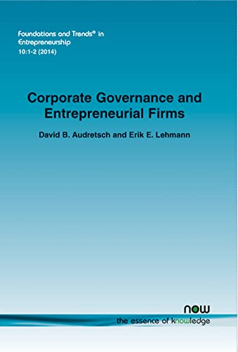 Beispielbild fr Corporate Governance and Entrepreneurial Firms zum Verkauf von Blackwell's