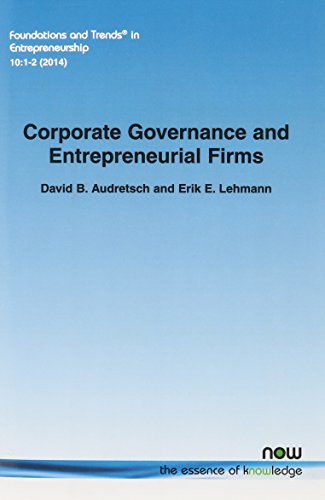 Stock image for Corporate Governance and Entrepreneurial Firms (Foundations and Trends(r) in Entrepreneurship) for sale by Lucky's Textbooks