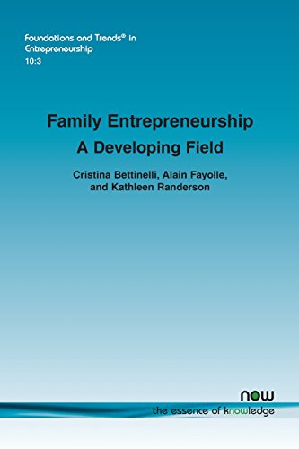 Stock image for Family Entrepreneurship: A Developing Field (Foundations and Trends(r) in Entrepreneurship) for sale by California Books