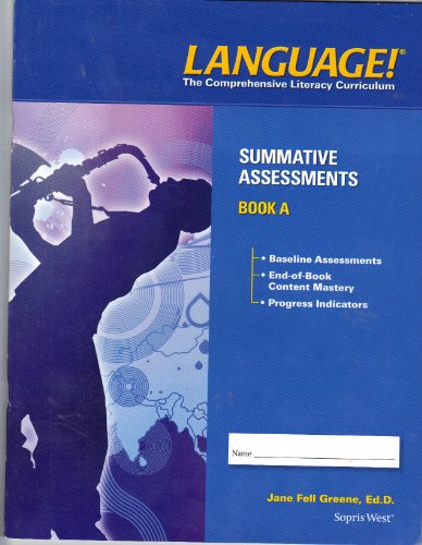 Stock image for Language ! The Comprehensive Curriculum Book a for sale by The Book Cellar, LLC