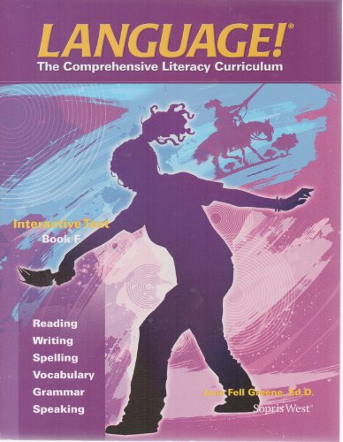 Stock image for Sopr 09 Language! Comprehensive Literacy Curriculum Interactive Text Book F ; 9781602187016 ; 1602187010 for sale by APlus Textbooks