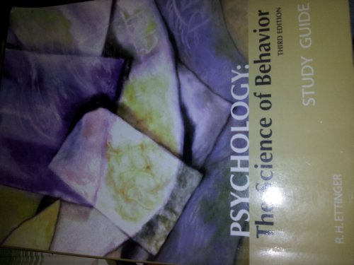 Beispielbild fr Psychology: The Science of Behavior - Study Guide- 3rd Edition-by R.h Ettinger zum Verkauf von ThriftBooks-Dallas