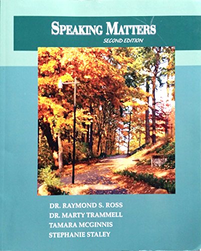 Imagen de archivo de Speaking Matters a la venta por Irish Booksellers
