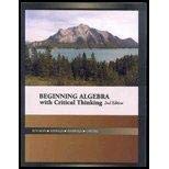 9781602299863: Title: Beginning Algebra with Critical Thinking