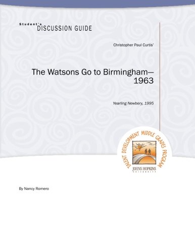 Stock image for Student's Discussion Guide to The Watsons Go to Birmingham - 1963 for sale by Wonder Book