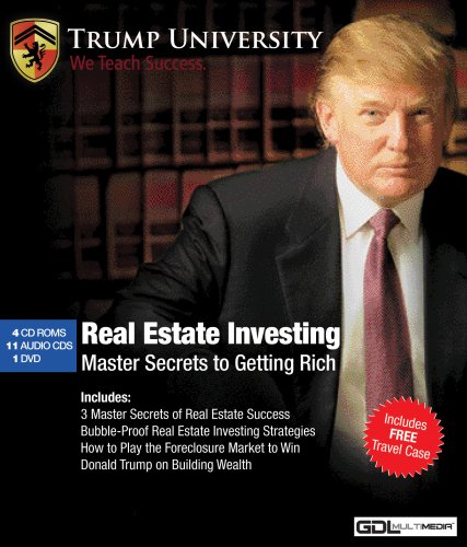 Donald Trump- Real Estate Investing, Master Secrets to Getting Rich, 16 Disc Set w/FREE Travel Case (9781602451148) by Trump University