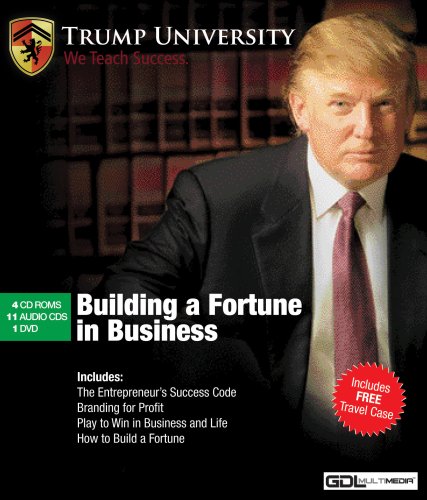 Donald Trump- Building a Fortune in Business, 16 Disc Set w/FREE Travel Case (9781602451162) by Trump University