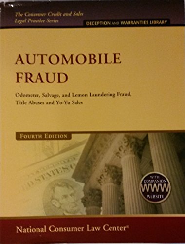 Stock image for Automobile Fraud 2011: Includes 2013 Supplement and Website for sale by Irish Booksellers