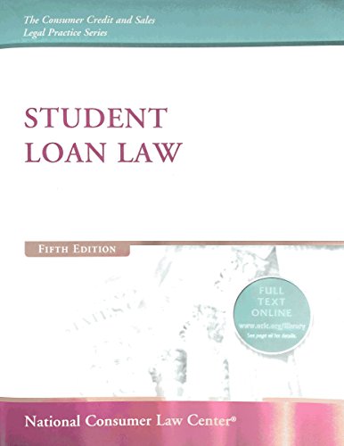 Stock image for Student Loan Law (Consumer Credit and Sales Legal Practice) for sale by HPB-Red