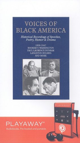 Stock image for Voices of Black America: Historical Recordings of Speeches, Poetry, Humor & Drama for sale by The Yard Sale Store