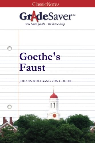 Imagen de archivo de GradeSaver (TM) ClassicNotes Goethe's Faust: Study Guide a la venta por WorldofBooks