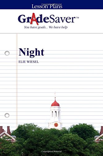 Beispielbild fr GradeSaver(TM) Lesson Plans: Night zum Verkauf von Better World Books
