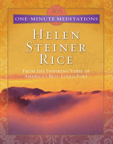 Beispielbild fr One Minute Meditations from Helen Steiner Rice zum Verkauf von Better World Books