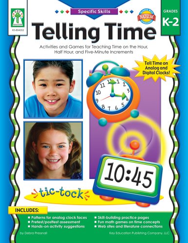 Imagen de archivo de Telling Time, Grades K - 2: Activities and Games for Teaching Time on the Hour, Half-Hour, and Five-Minute Increments a la venta por ThriftBooks-Atlanta