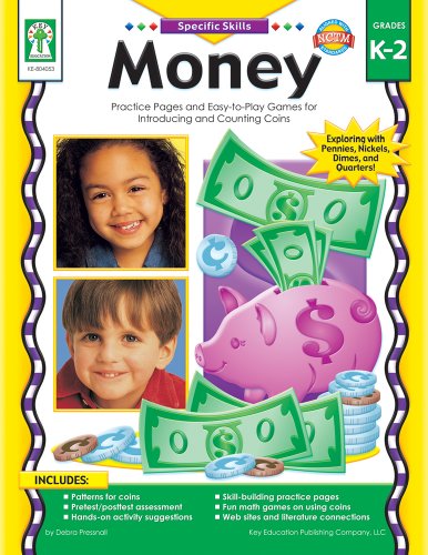 Imagen de archivo de Money: Practice Pages and Easy-to-Play Games for Introducing and Counting Coins (Specific Skills, Grades K-2) a la venta por HPB-Diamond