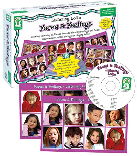 Stock image for Faces & Feelings: Develop Listening Skills and Learn to Identify Feelings and Facial Exparessions, While Having Fun Playing Lotto? for sale by Revaluation Books
