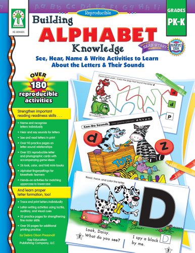 Stock image for Building Alphabet Knowledge, Grades PK - K : See, Hear, Name and Write Activities to Learn about the Letters and Their Sounds for sale by Better World Books