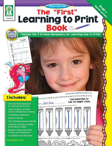 Stock image for The First Learning to Print Book, Grades PK - K for sale by Jenson Books Inc