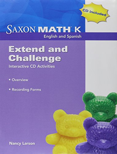 Imagen de archivo de Saxon Math K English and Spanish Extend and Challenge Interactive CD Activities. (Paperback) a la venta por Nationwide_Text