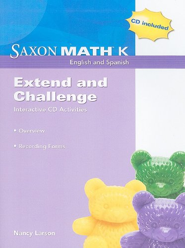 Stock image for Saxon Math K: Extend and Challenge Interactive CD Activities: Recording Forms [With CDROM] for sale by GetitBooks