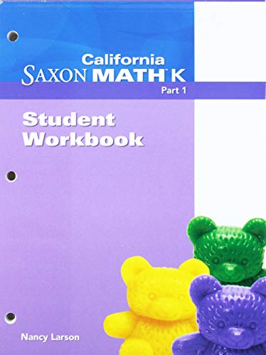 Student Workbook: Part 1 (Saxon Math K) (9781602772069) by LARSON