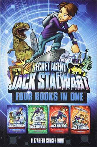 Stock image for Secret Agent Jack Stalwart (Books 1-4): The Escape of the Deadly Dinosaur, The Search for the Sunken Treasure, The Mystery of the Mona Lisa, The Caper . Secret Agent Jack Stalwart Omnibus Series, 1) for sale by -OnTimeBooks-