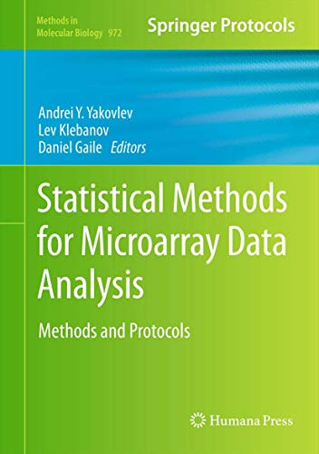 Stock image for Statistical Methods for Microarray Data Analysis. for sale by Antiquariat im Hufelandhaus GmbH  vormals Lange & Springer