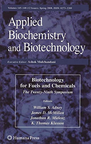 Applied Biochemistry and Biotechnology -- Biotechnology for Fuels and Chemicals: The Twenty-Ninth...