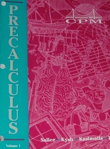 9781603280044: Precalculus CPM Volume 2