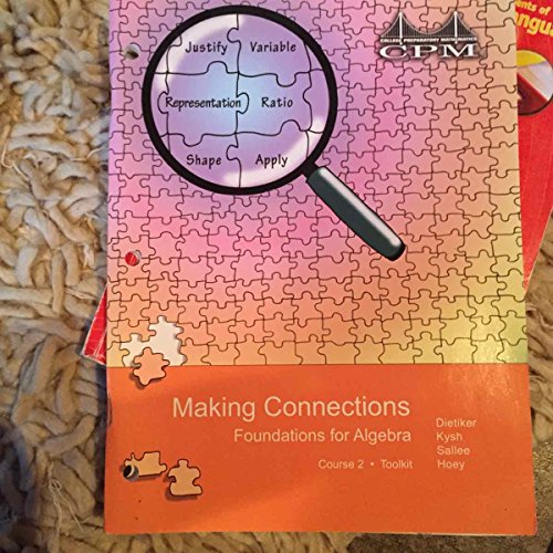 Stock image for CPM Making Connections Foundations for Algebra Course 2 Toolkit for sale by Better World Books